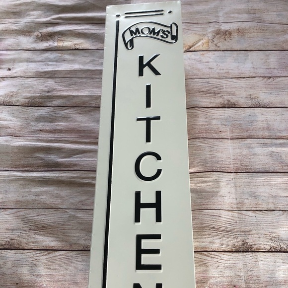 Mom's Kitchen Wall Hanging Metal Sign 28" x 4.875" x 8.875" - Picture 3 of 4